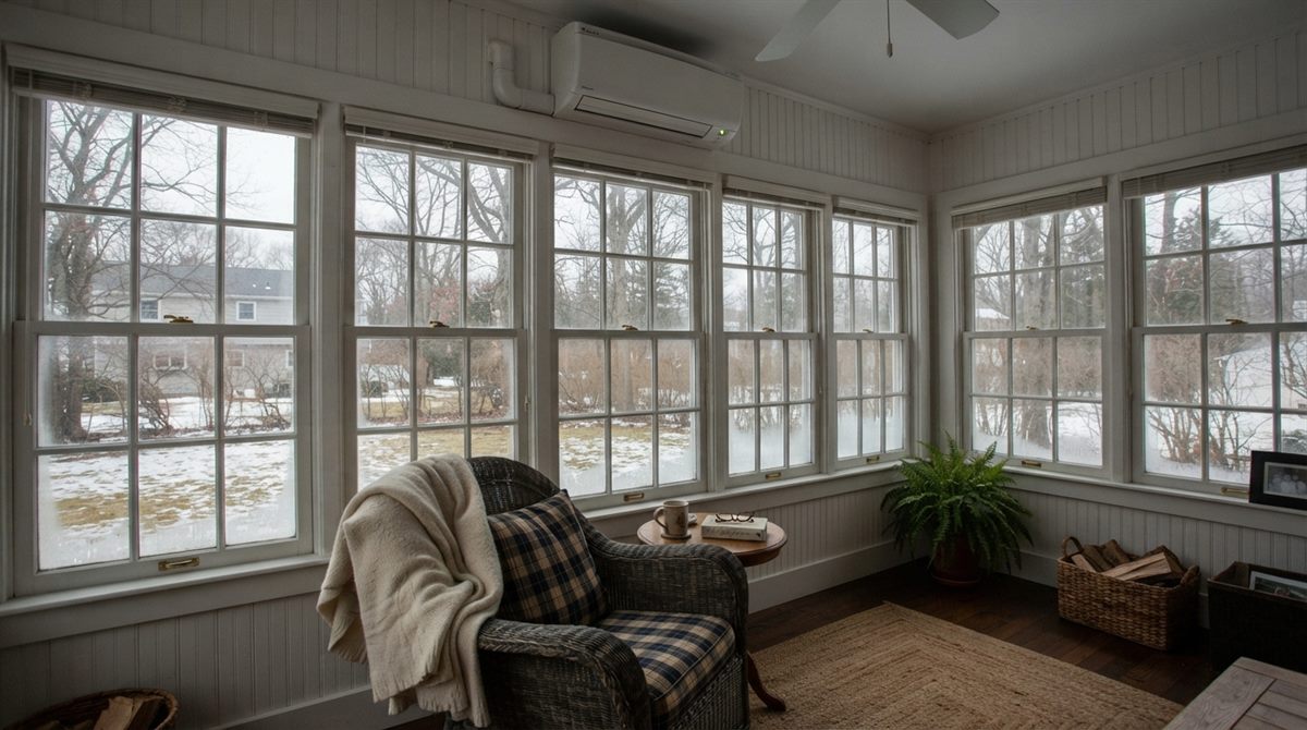 Heating and Cooling a Sunroom on Long Island: Best Options