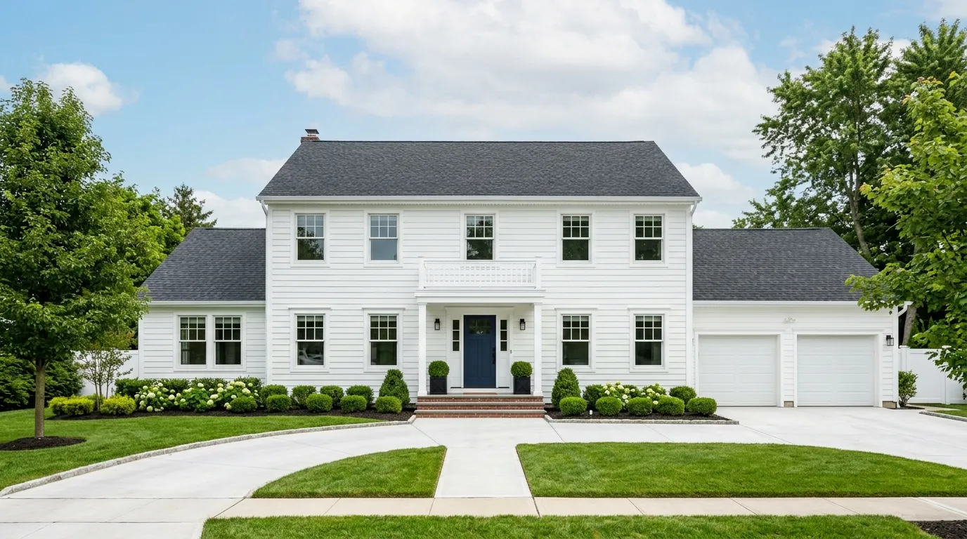 Long Island home after full renovation — new roof and siding