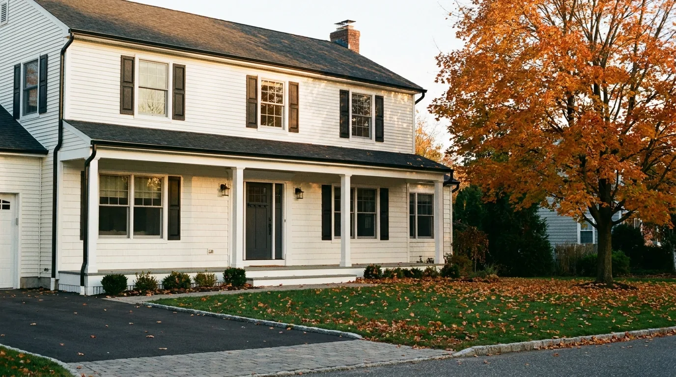 Long Island colonial after a full exterior repaint