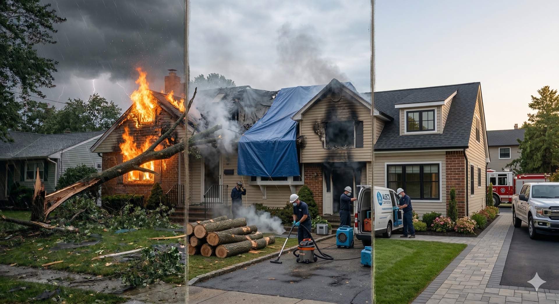 Storm restoration — Medford, NY