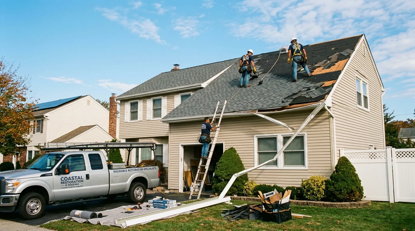 Insurance restoration storm damage Long Island
