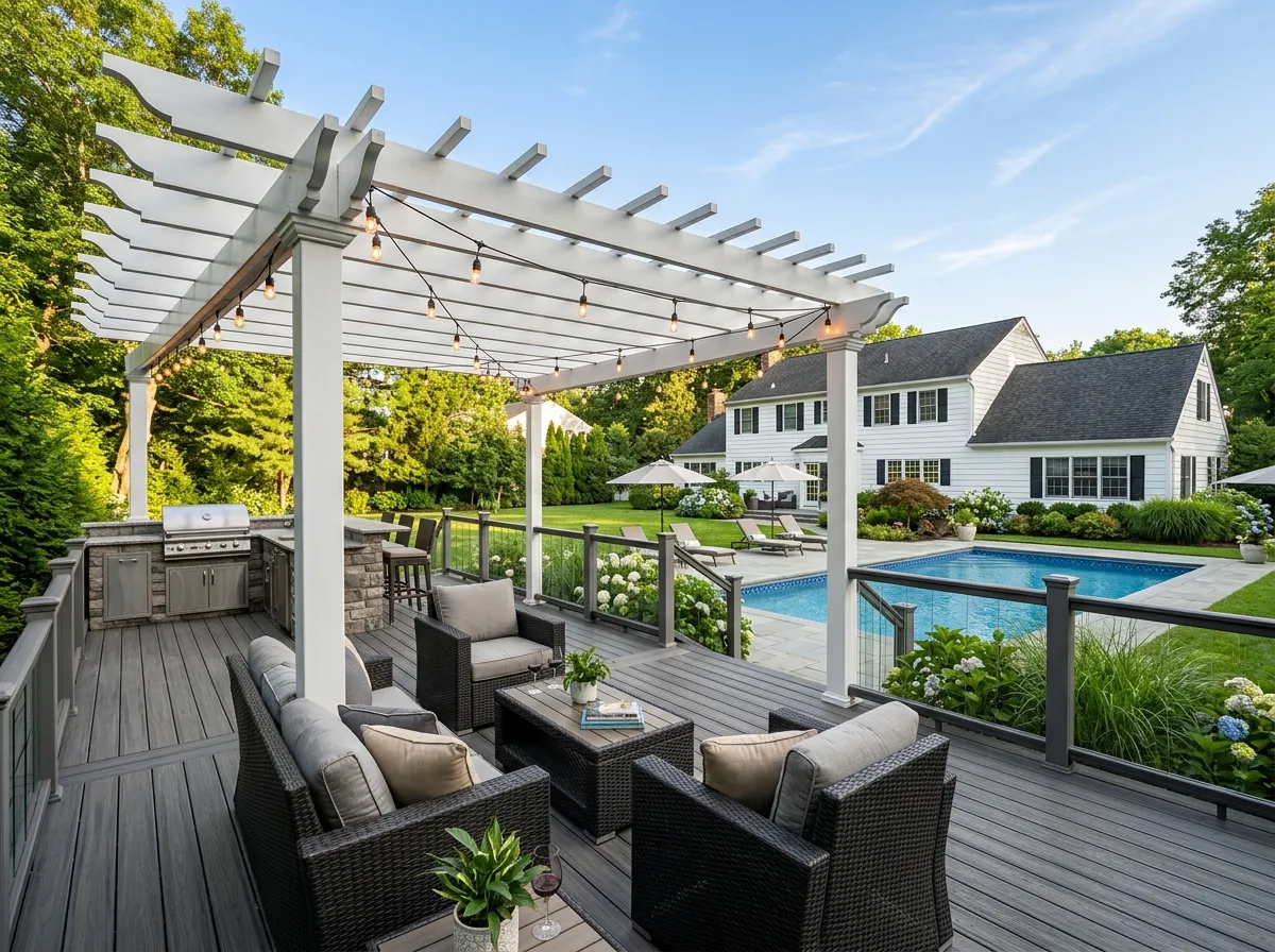 Trex Composite Deck & Pergola