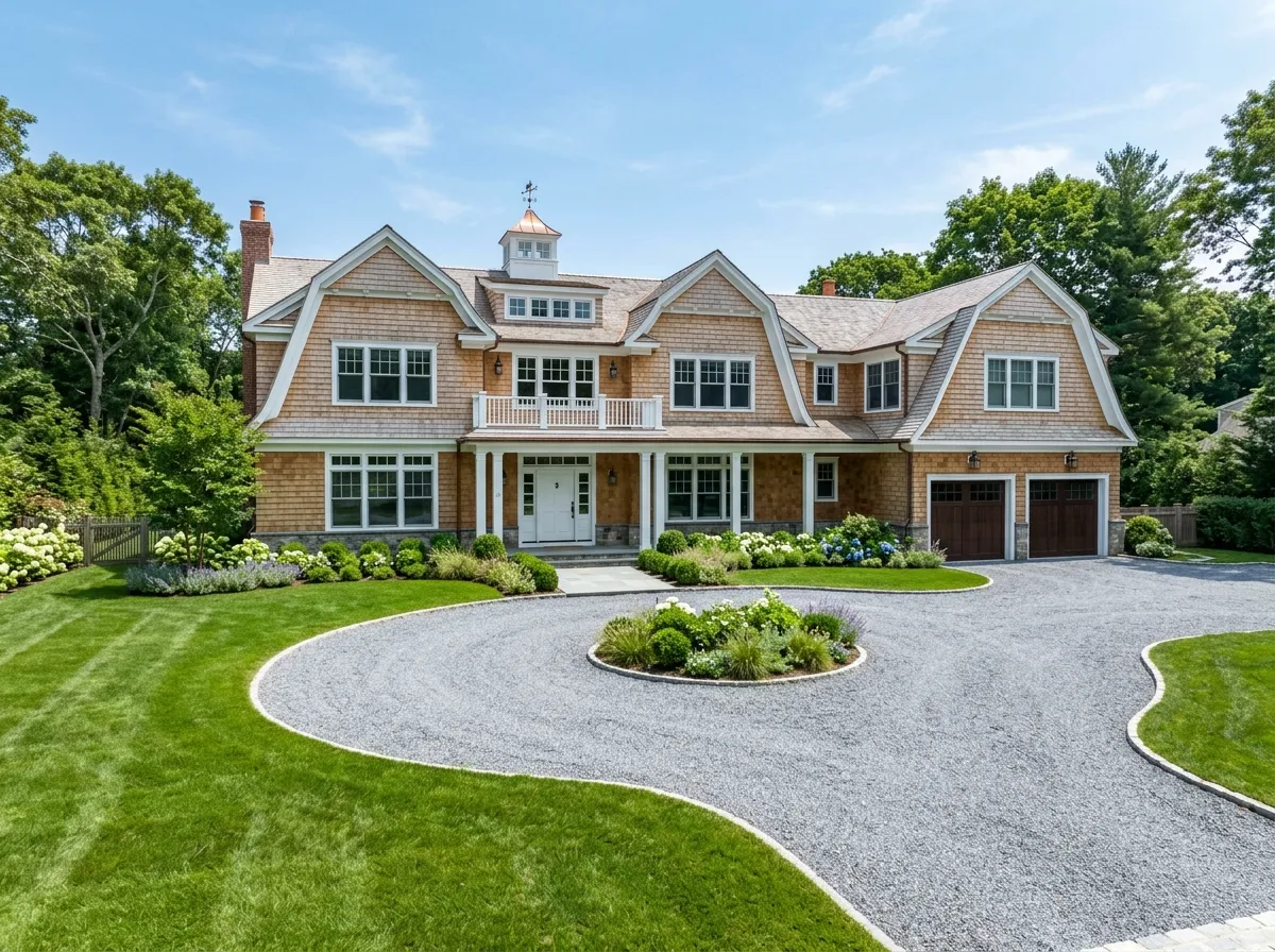 Hamptons shingle-style estate new construction