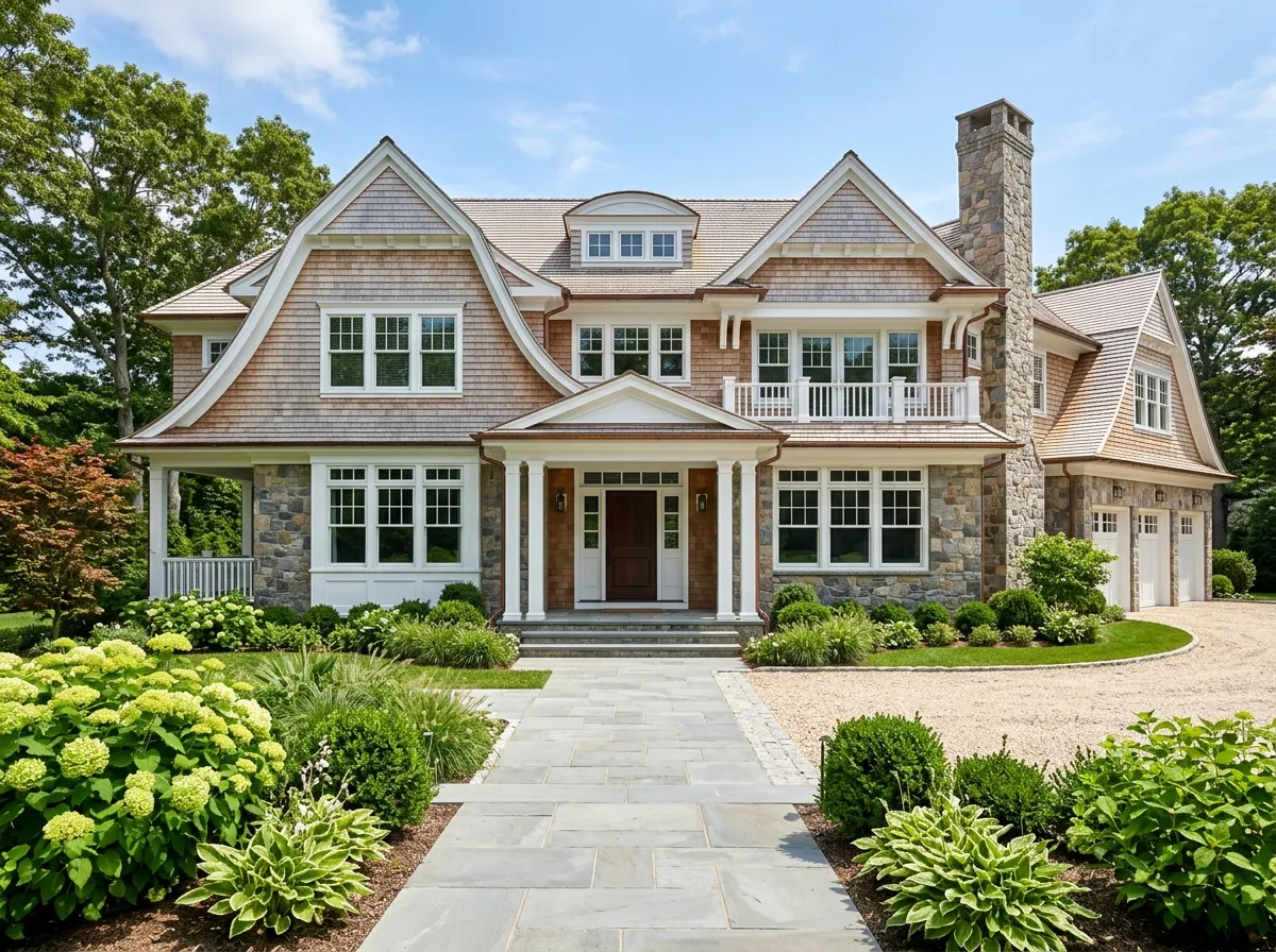 Cedar Shake & Stone Veneer